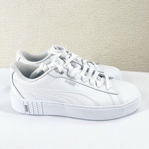 Puma smash platform womens sneaker White Size 10 New